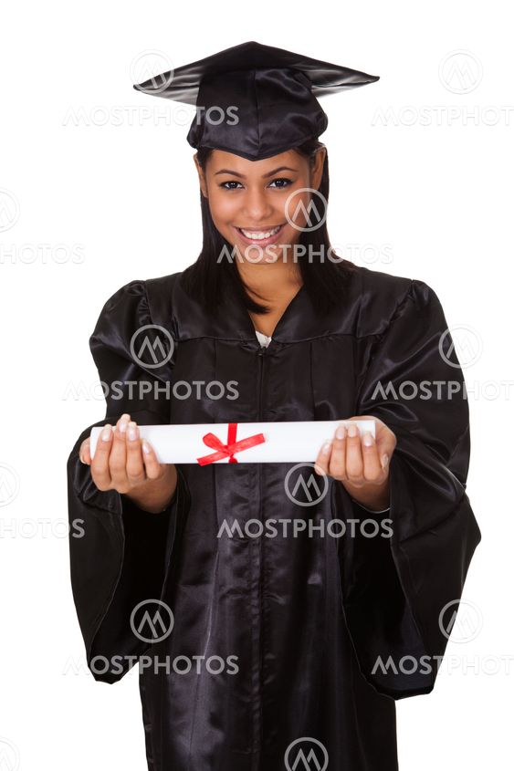 Graduate Woman Holding Certificate