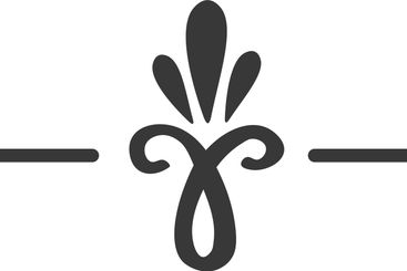 Horizontal decorative vector element with floral...