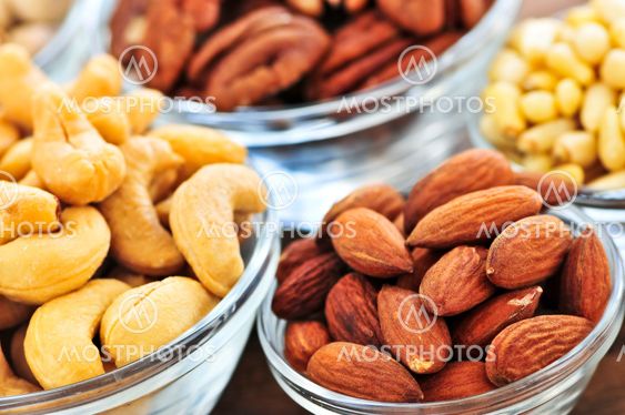 Bowls of nuts