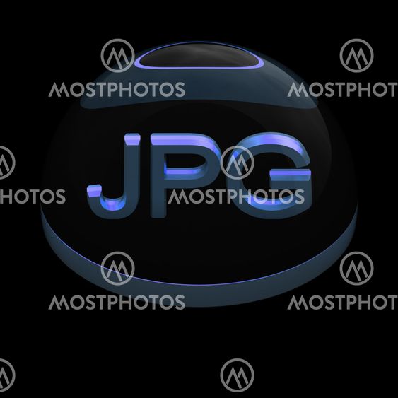3D Style file format icon - JPG