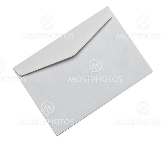 Envelope isolated on white background