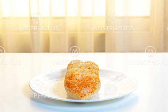 Heart shaped cookies in a plate