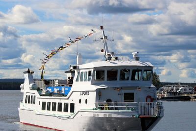 Turbåten Laponia vid Västra Kajen i Piteå