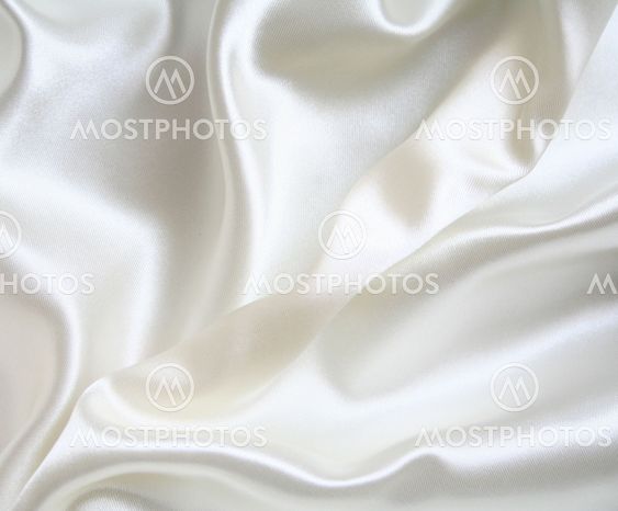 Smooth elegant white silk as background