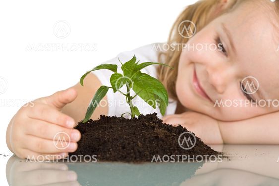 Little girl wondering