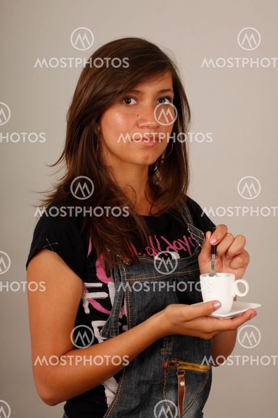 Brunette girl taking you