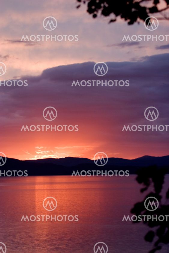 Sunset over Scottish Islands