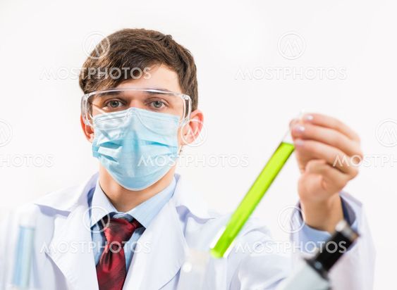 scientist working in the lab