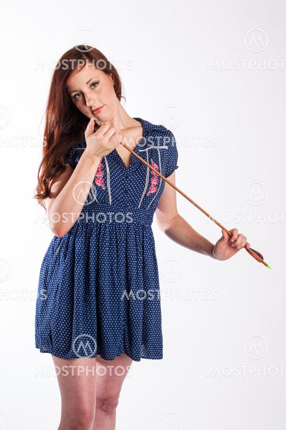Red Haired Woman with Arrow