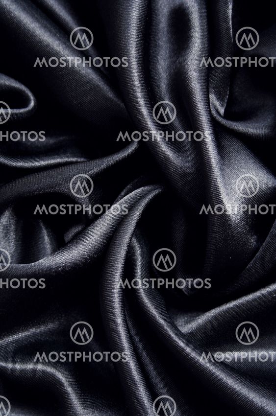Smooth elegant black silk as background