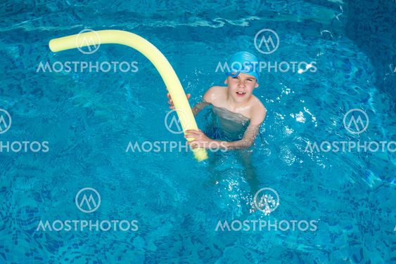 Child in swimming pool