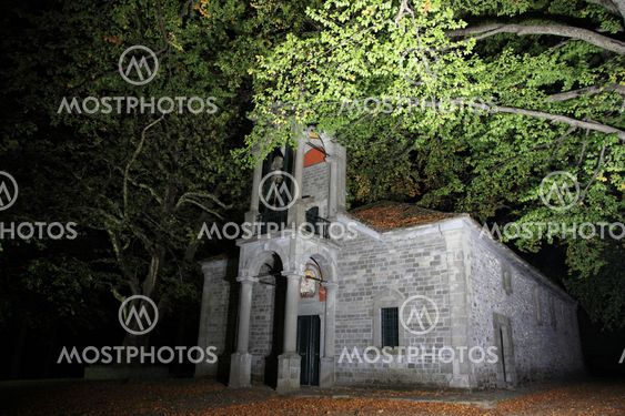 church in a park