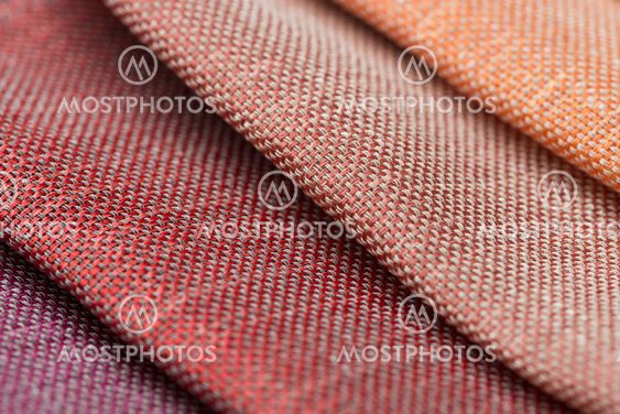 Multi color fabric texture samples