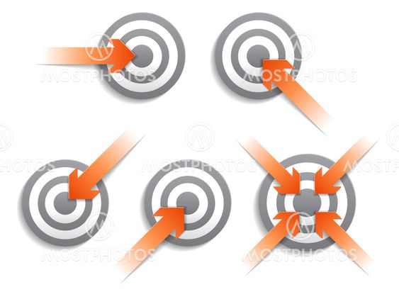 Targets and arrows.