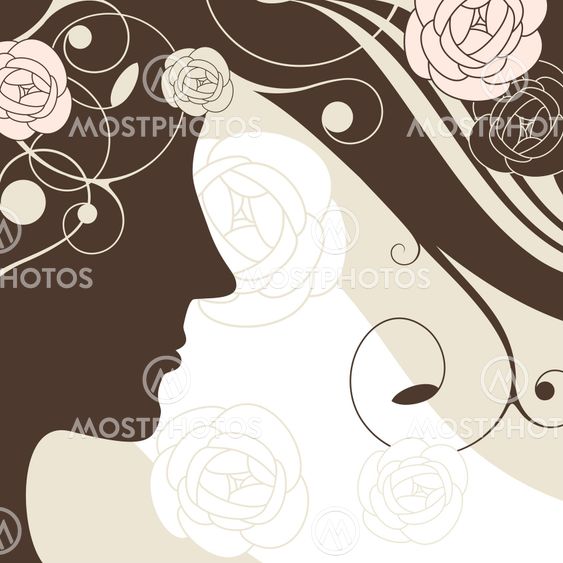 girl vector background