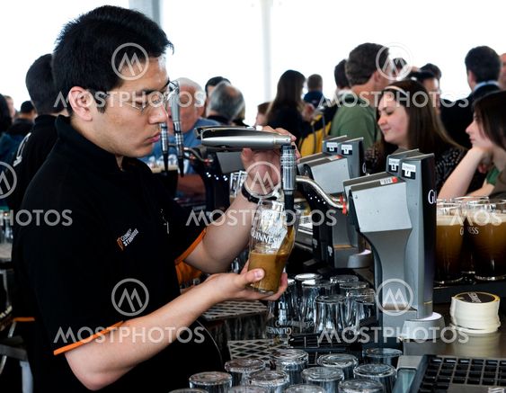 Bartender at work