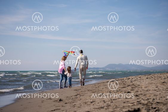 happy family enjoying vecation during autumn day