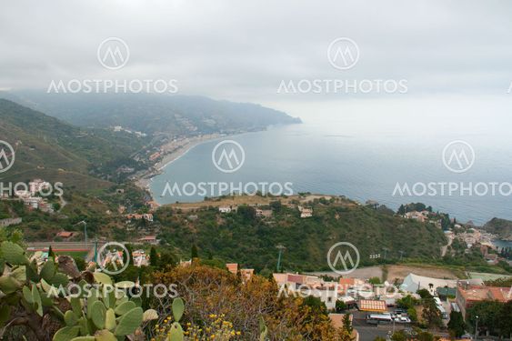 Seaside in Taormina, Sicily, Italy