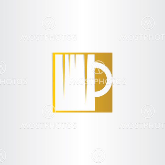 golden beer glass icon design