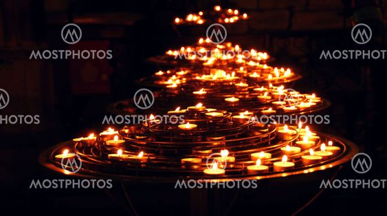Burning candles