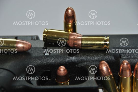 gun and bullets