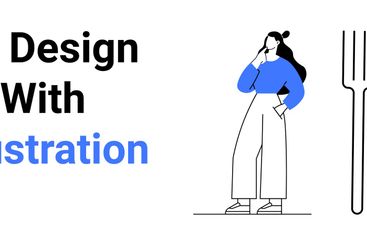 Woman Thinking Near Notebook with Heart Icon and Fork...