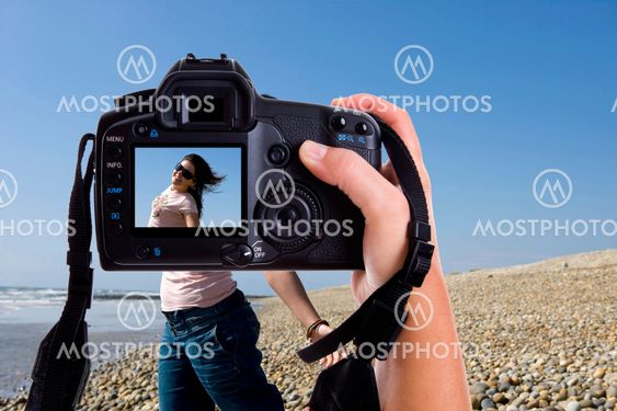 beautiful young model in a photography session