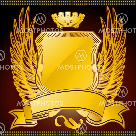 Vector medieval label