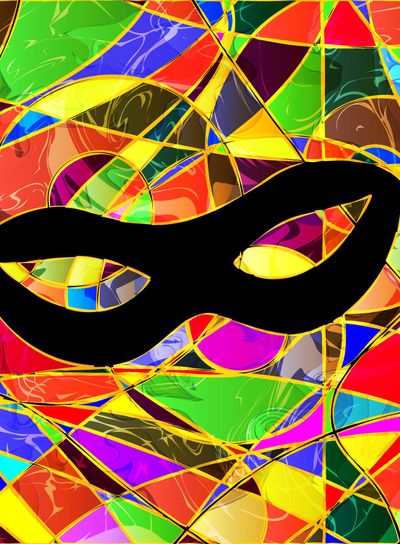 abstract colored background image mask