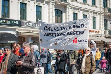 1 maj med Vänsterpartiet  i Malmö
