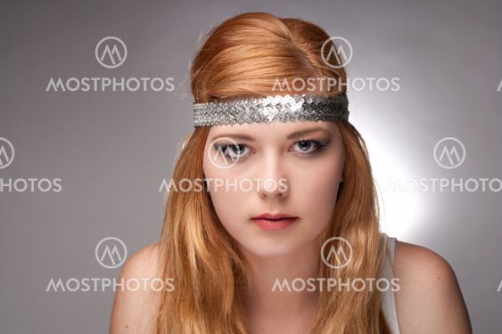 Beautiful young woman hippie