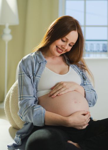 Pregnancy motherhood people expectation future. Pregnant...