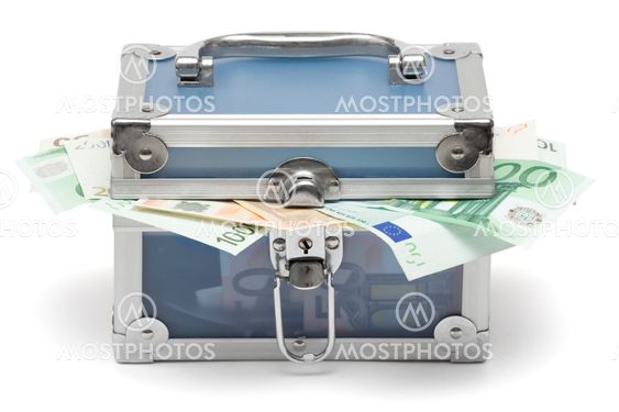 Closed Blue Money Chest
