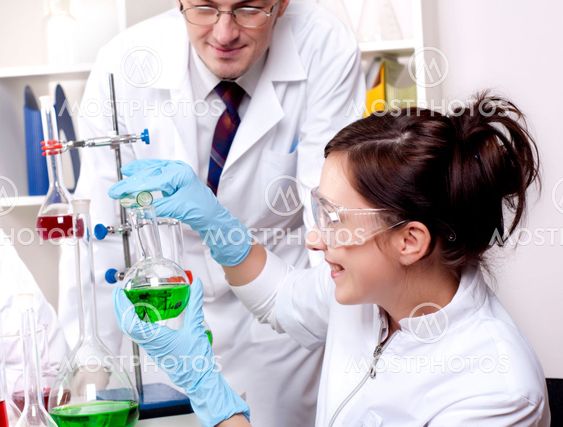 portrait of a group of chemists