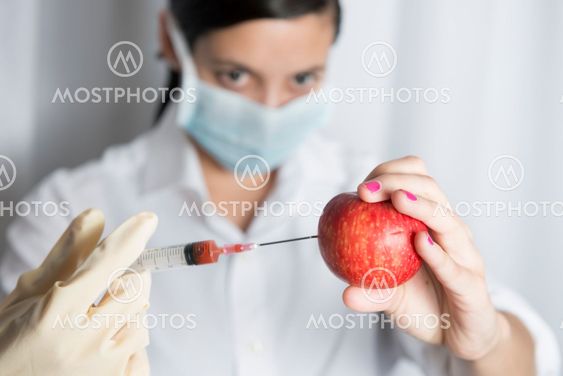 Beautiful women holding syringe