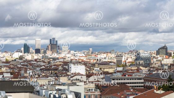 cloudy sky in Madrid