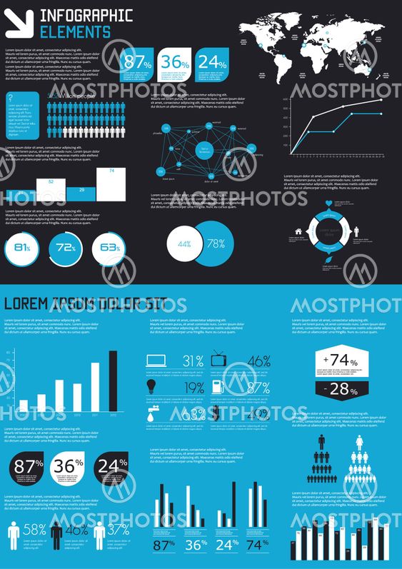 Detail infographic vector illustration. World Map and...