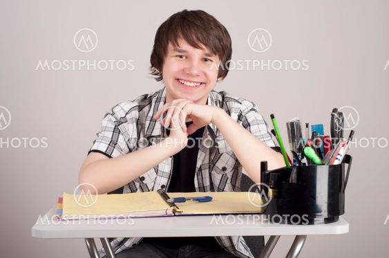 Portrait of the student, college student