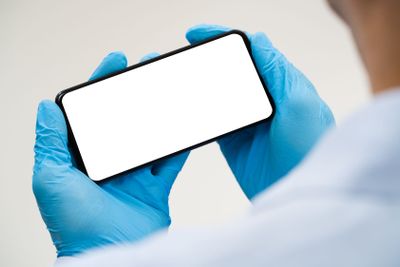 Man On Quarantine Using Cellphone