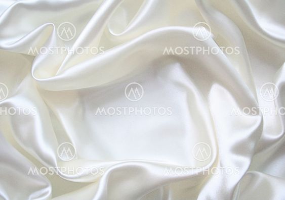 Smooth elegant white silk