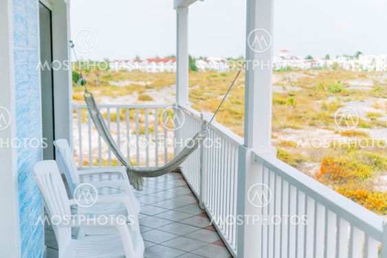 Beautiful balcony in a small boutique hotel
