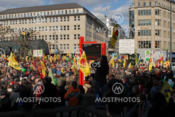 Anti nuclear power demonstration in Hamburg