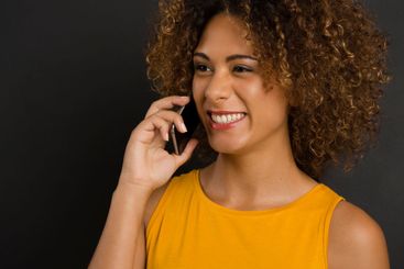 On the phone with her Best Friend