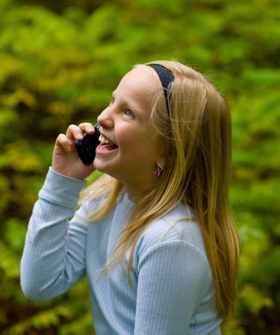 Happy Girl on Phone