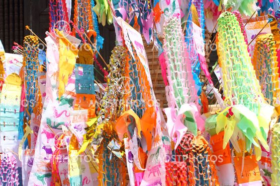 Color paper flag for Buddha worship