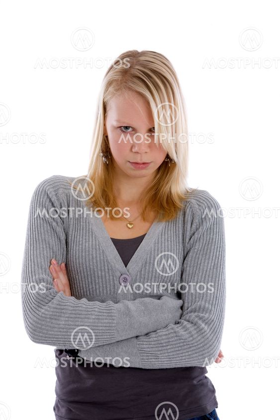 Stubborn teen