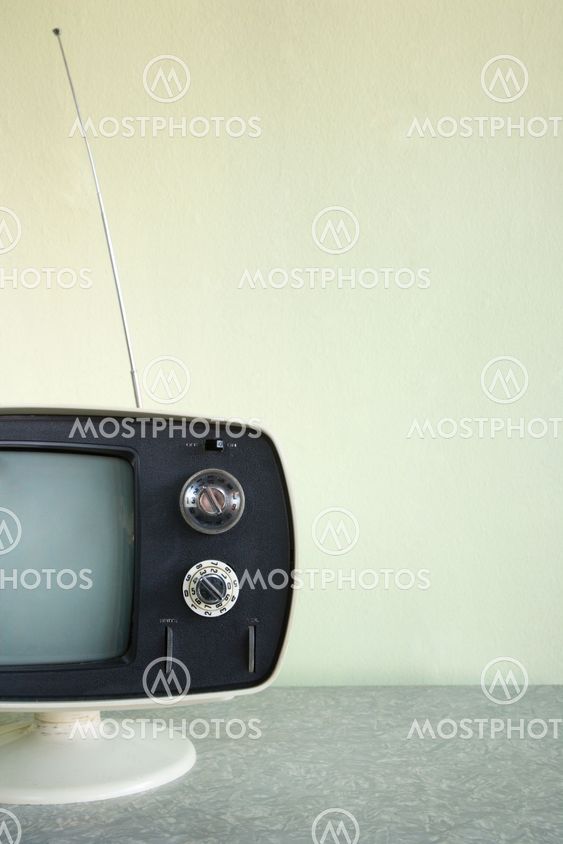 Vintage television set.