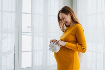 Pregnancy motherhood people expectation future. Pregnant...