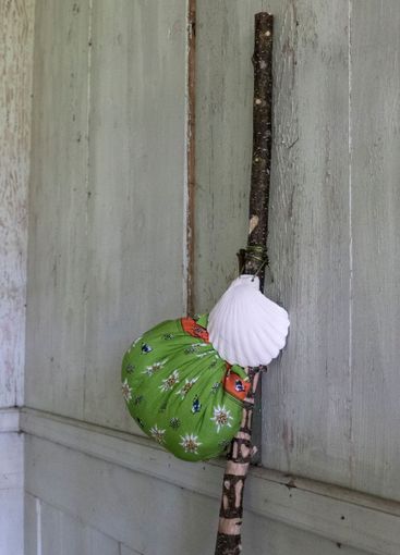 Religious and Christian objects and candles on the...