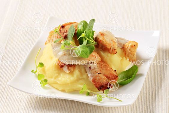 Chicken and mashed potato